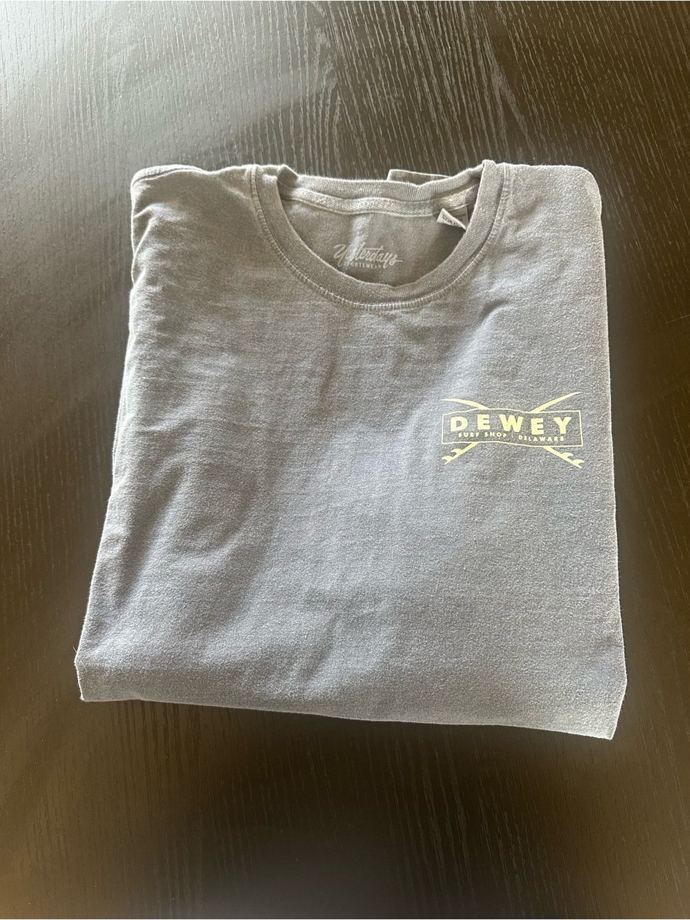 Dewey Beach Vintage Short-Sleeve Crewneck T-Shirt - Blue